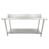 Empura SWT4B3072 - Work Table, 72"W X 30"D X 35"H, 4" Backsplash
