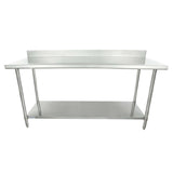 Empura SWT4B3072 - Work Table, 72"W X 30"D X 35"H, 4" Backsplash