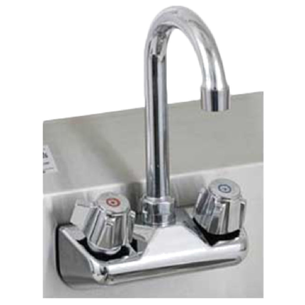Royal ROY HS FS 4 - Faucet, 4" OC Splash-mounted, Standard Duty With Gooseneck Spout