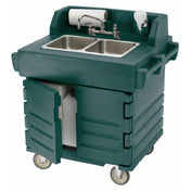 Cambro KSC402192 CamKiosk® Hand Sink Cart With 2 Compartment Sink Polyethylene Construction