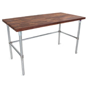 John Boos WAL-JNB08-O-X Work Table Wood Top 48"W X 30"D X 35"H Overall Size