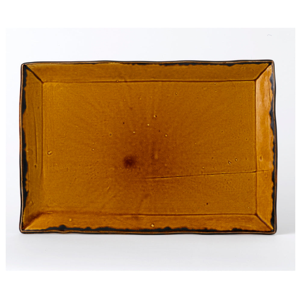 Arc Cardinal HB001 Dudson Harvest Brown Rectangle Tray (L:11.25'' X W:7.5'') Vitrified Ceramic