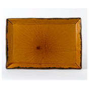 Arc Cardinal HB001 Dudson Harvest Brown Rectangle Tray (L:11.25'' X W:7.5'') Vitrified Ceramic