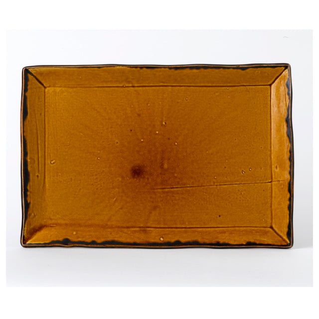 Arc Cardinal HB001 Dudson Harvest Brown Rectangle Tray (L:11.25'' X W:7.5'') Vitrified Ceramic