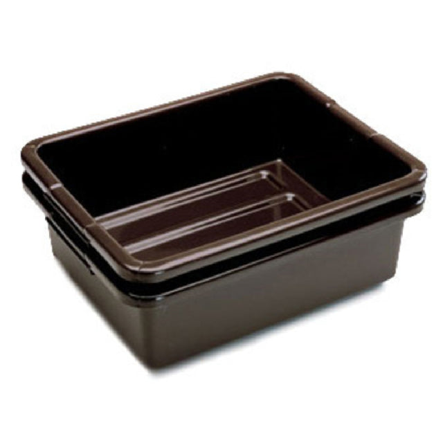 Rubbermaid FG335192BRN Bus/Utility Box 7-1/8 Gallon 21-1/2"L X 17-1/8"W X 7"H