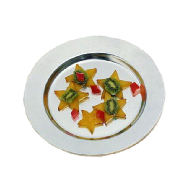 Bon Chef 1043BLKSPKLD Contemporary Dinner Plate 10-1/2" Aluminum With Ceramic-look Coating