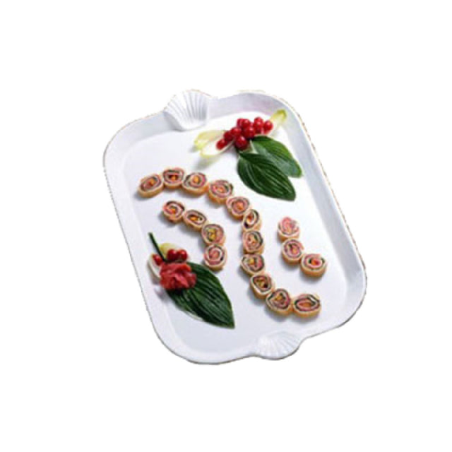 Bon Chef 2096PWHT Platter 18" X 26" With Shell Handles