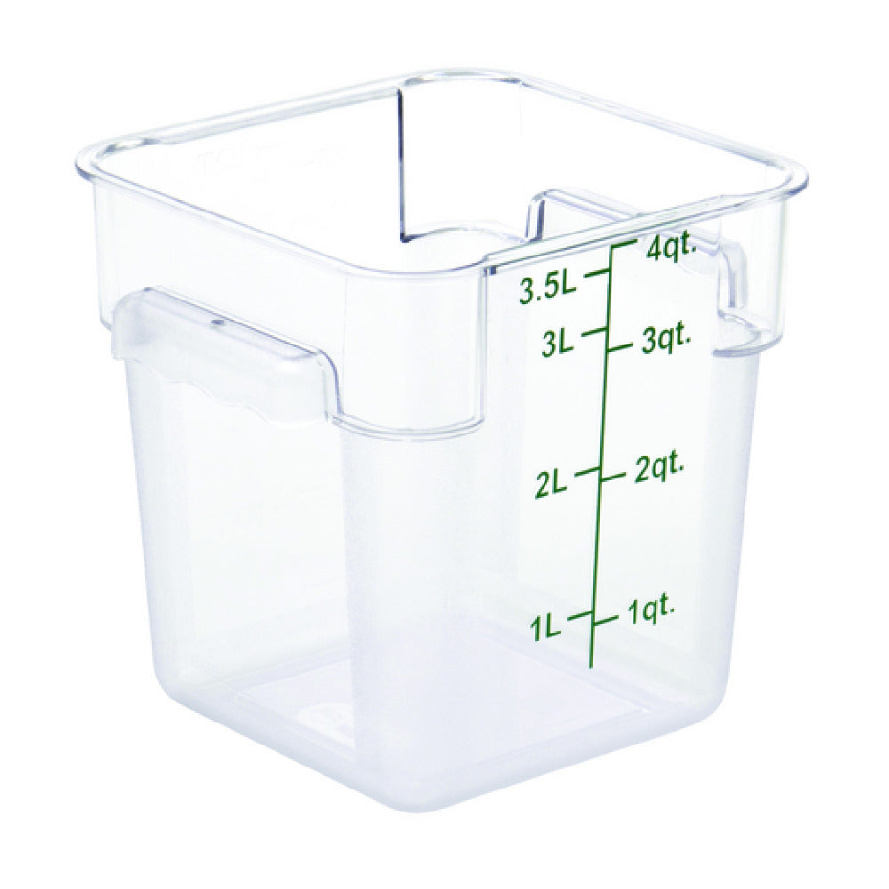 Hubert 40335 - Hubert® Food Storage Container, 7 -3/100"L X 7-13/100"W X 7-29/100"H