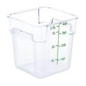 Hubert 40335 - Hubert® Food Storage Container, 7 -3/100"L X 7-13/100"W X 7-29/100"H