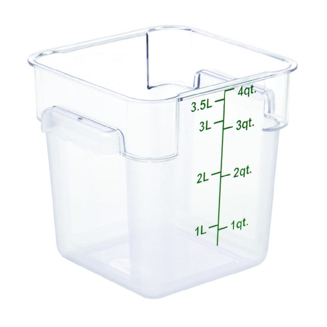 Hubert 40335 - Hubert® Food Storage Container, 7 -3/100"L X 7-13/100"W X 7-29/100"H