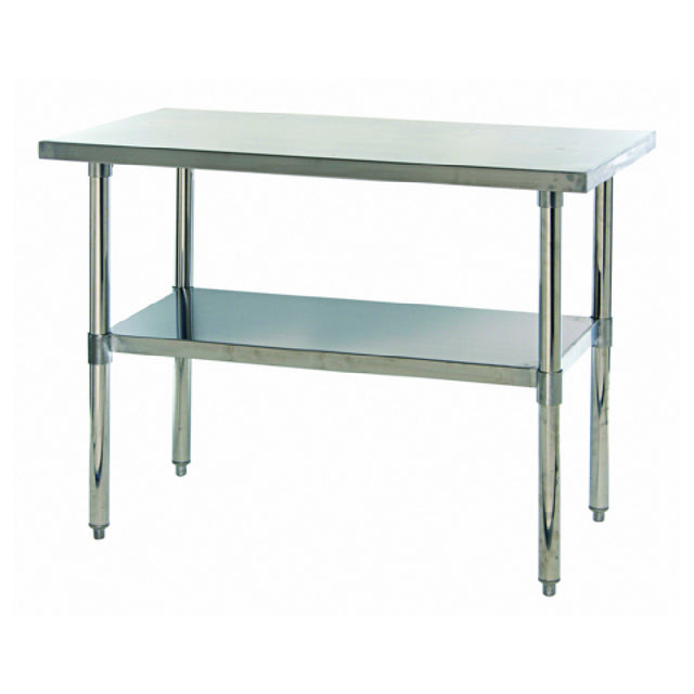 Quantum SST-2448U Work Table 48"W X 24"D X 34"H Hemmed Edges