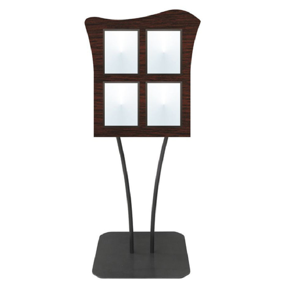 Hubert 27684 - Menu Board, 4-pocket, Floor Stand