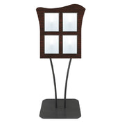 Hubert 27684 - Menu Board, 4-pocket, Floor Stand