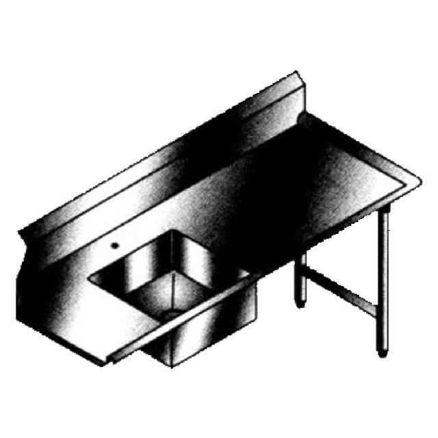 SPG SDT-SL-4-R - Universal Stainless Dishtable, Soiled, 48"W X 30"D