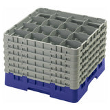 Cambro 16S1214186 Camrack® Glass Rack With (6) Soft Gray Extenders Full Size