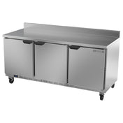 Beverage Air WTR72AHC-FIP Worktop Refrigerator Three-section 72"W