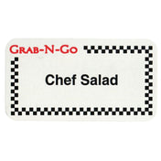 Hubert 85324 - Grab-N-Go Food Label, "Chef Salad", 1-3/4" X 7/8"