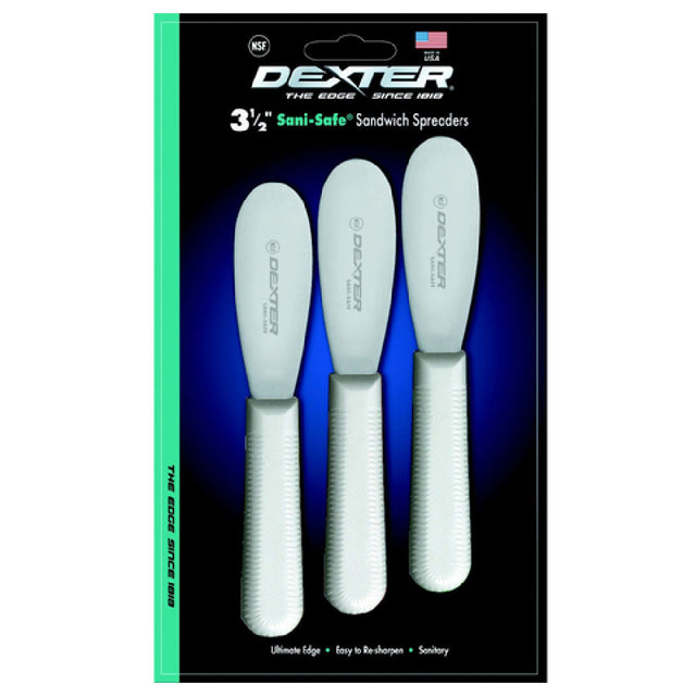 Dexter 18183 Sani-Safe® (S173-3) Sandwich Spreaders 3-1/2" Stainless Steel Blade