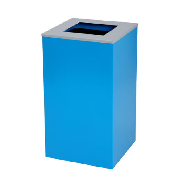 Alpine Industries ALP4450-KIT-BLU-S Recycling Bin 29 Gallon Square