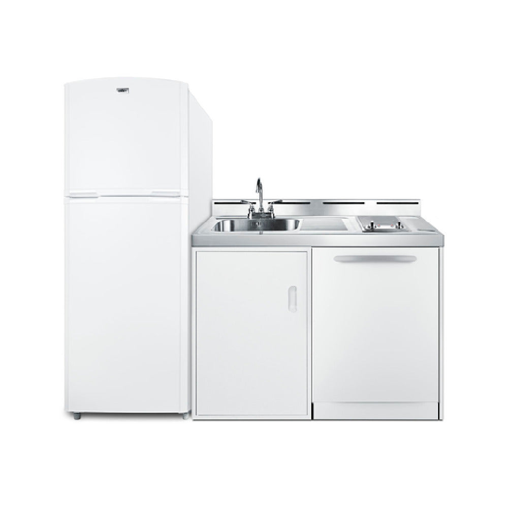 Summit ACKDW751G All-in-One Combination Kitchenette With Dishwasher 75" W Overall