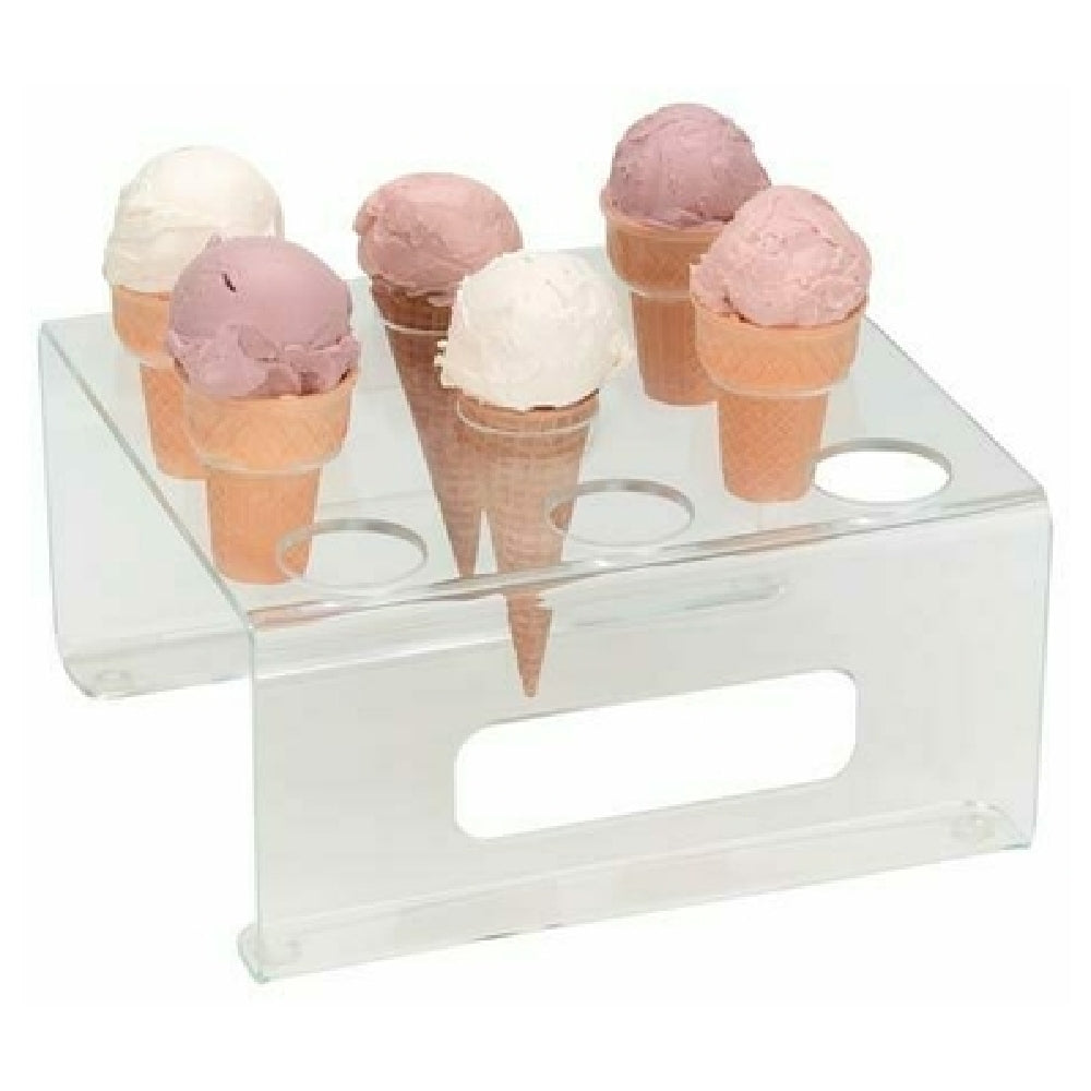 Dispense-Rite CTCS-9C - Ice Cream Cone Holder, (9) 1-5/8" Holes, 5"H X 9-3/4"W X 9-1/4"D