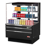 Turbo Air TOM-36L-UFD-W(B)-3S-N Horizontal Open Display Merchandiser Low-profile
