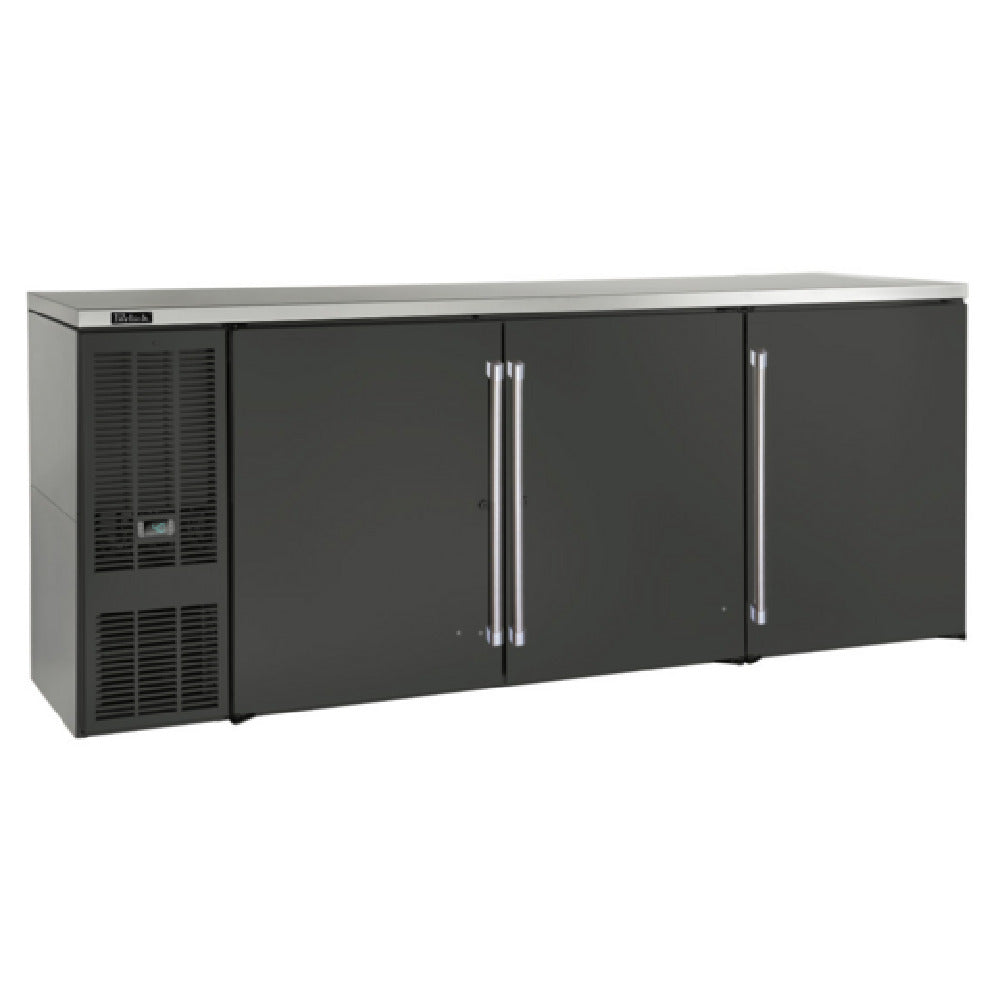 Perlick BBS84B-S-4 Refrigerated Back Bar Cabinet Three-section 84"W