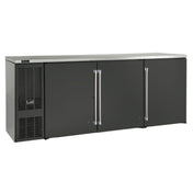 Perlick BBS84B-S-4 Refrigerated Back Bar Cabinet Three-section 84"W