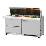 Turbo Air PST-60-24-D2R(L)-FB-N PRO Series Mega Top Sandwich/Salad Prep Table Front Breathing Airflow