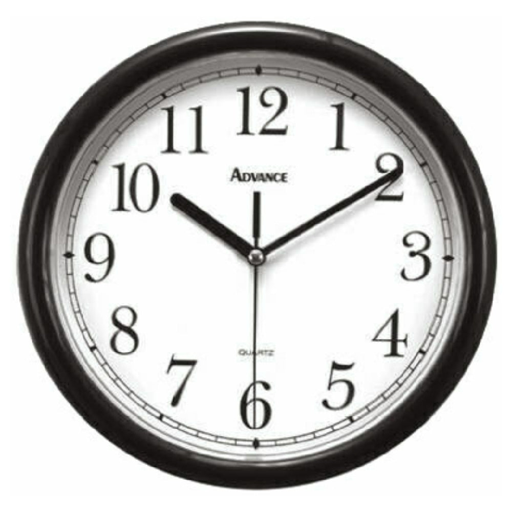 Royal CLOCK BLK - Wall Clock, 10" Dia., Analog