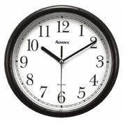 Royal CLOCK BLK - Wall Clock, 10" Dia., Analog