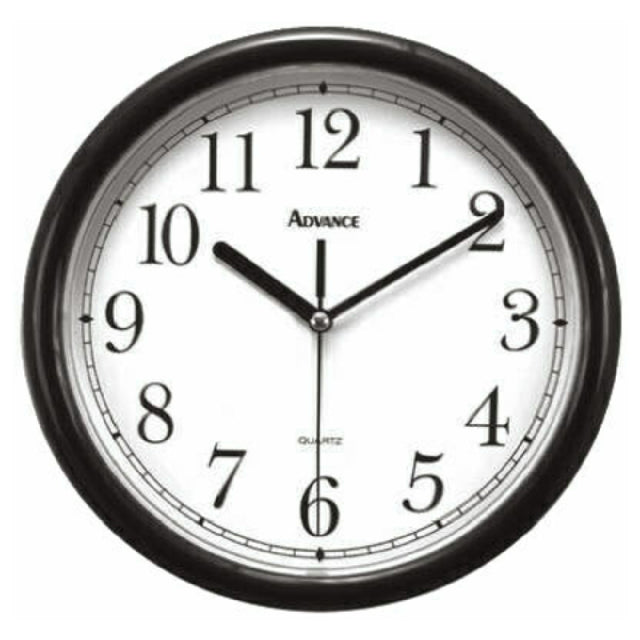 Royal CLOCK BLK - Wall Clock, 10" Dia., Analog