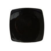 CAC China R-FS8-BLK Clinton Plate 8-7/8"L X 8-7/8"W X 3/4"H Square
