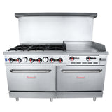 Empura EGR60-G24_LP - Double Base Gas Range, Liquid Propane, 60"W X 32-5/8"D X 60-1/8"H
