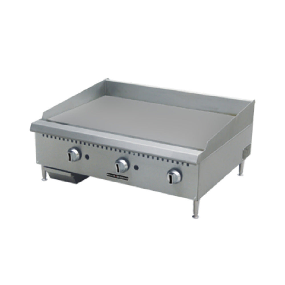 Admiral Craft BDCTG-24 Black Diamond Gas Griddle Countertop 22-1/4"W X 22-1/2"D
