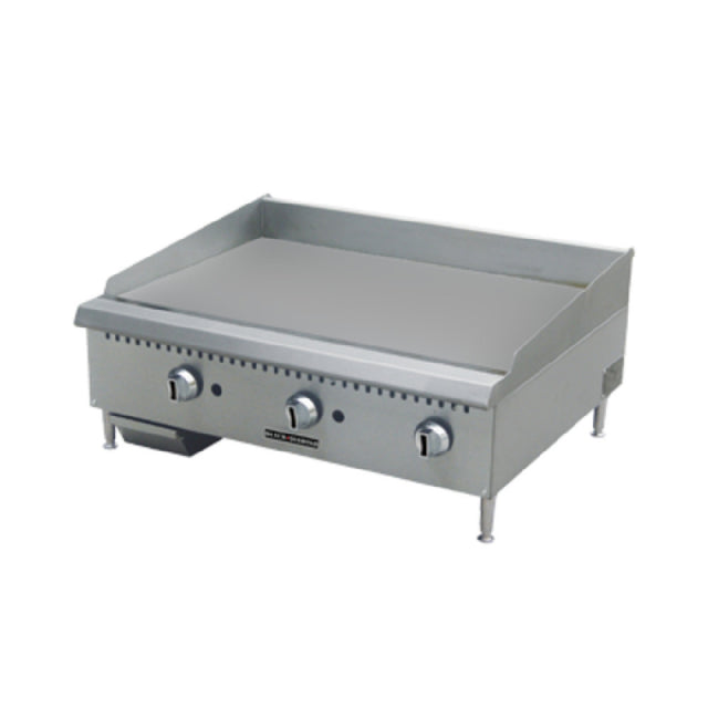 Admiral Craft BDCTG-24 Black Diamond Gas Griddle Countertop 22-1/4"W X 22-1/2"D