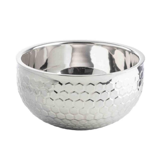 TableCraft Products 12837 - Hive Collection Double Wall Bowl, Round, 8 Qt.