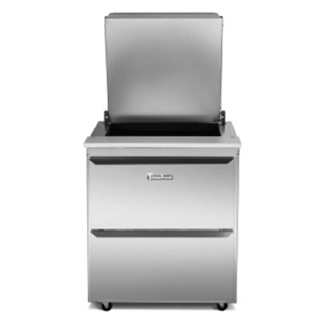 Traulsen UST7212-DD Dealer's Choice Compact Prep Table Refrigerator With Low Profile Flat Cover