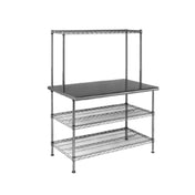 Eagle T2460EBW-1 AdjusTable® Work Surface System With Overshelf 60"W X 24"D X 54-1/2"H