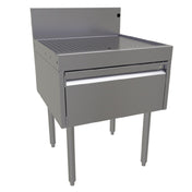 Glastender DBHB-24 Underbar Drainboard Half Cabinet With Door 24"W X 24"D