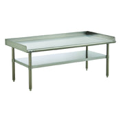 Hubert 118561 - Kratos® Equipment Stand, 72"W X 30"D X 26"H, 16-gauge 304 Stainless Steel Top With 2" Turn-up On Sides