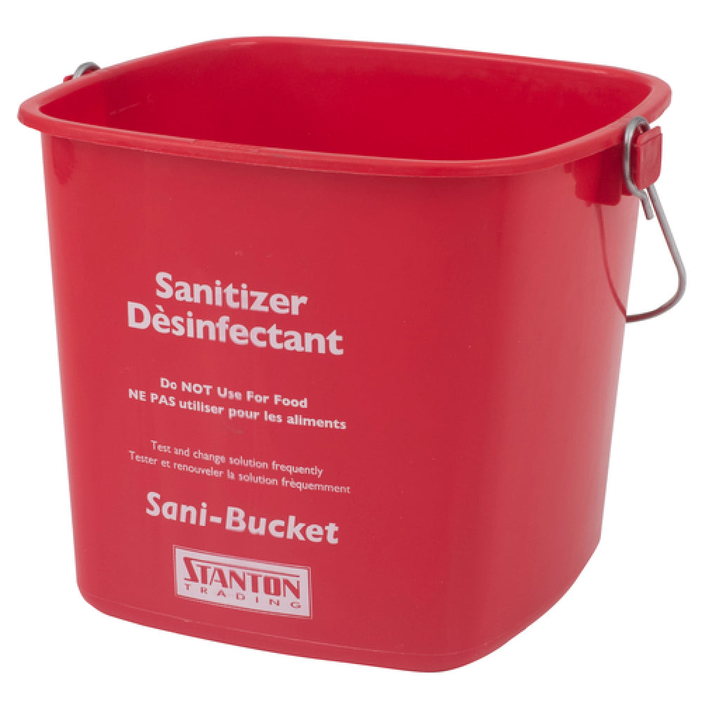 Stanton Trading SB6QRD Sani-Bucket 6 Qt. For Sanitizing Solution