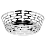 Service Ideas SM-63 Mod18 Steelworks Fruit Bowl 12" Dia. X 3-3/4"H