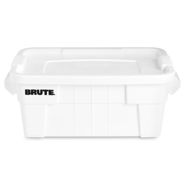 Rubbermaid FG9S3000WHT BRUTE® Tote With Lid 14 Gallon Capacity 16-1/2" X 27-7/8" X 10-7/10"