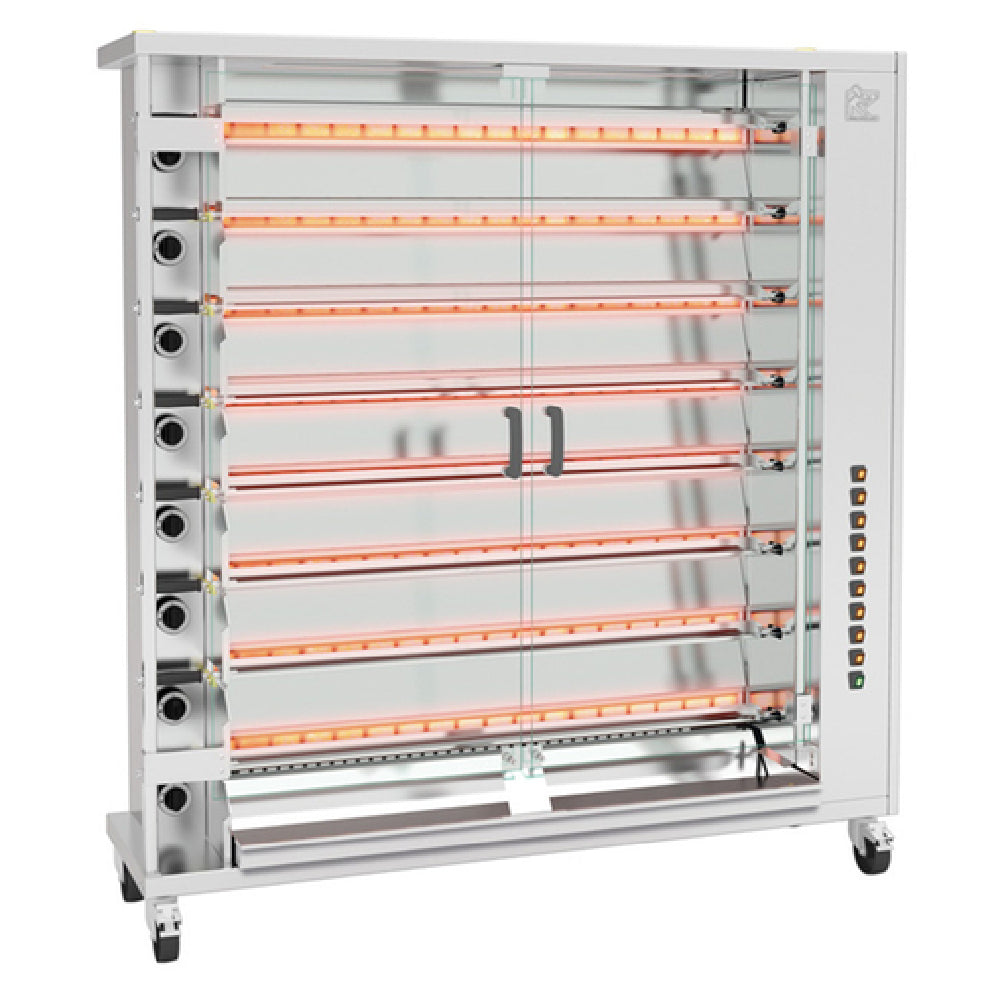 Rotisol FF1655-8G-SS FauxFlame™ Rotisserie Oven Gas Floor Model