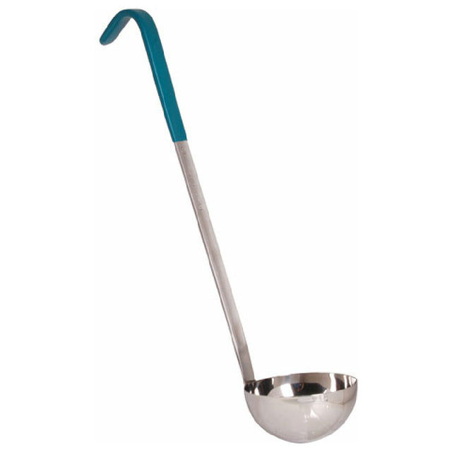 Vollrath/Idea-Medalie 4980655 Ladle 6 Oz S/s Teal 13"hdl