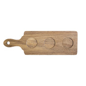 International Tableware WD-133 Serving Board 13-1/4"L X 4-1/2"W (3) Indented Circle 1-7/8"D