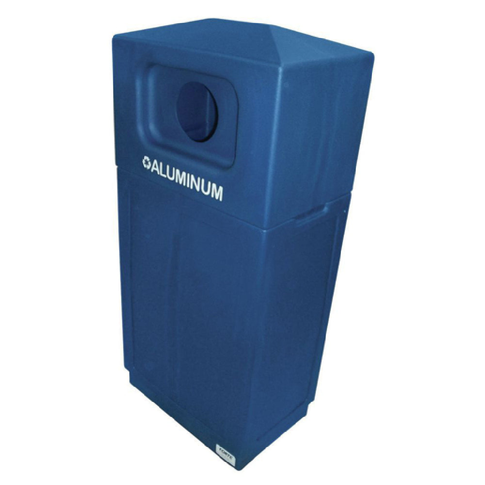 Hubert 55035 - Recycle Bin, "Aluminum", 39 Gallon