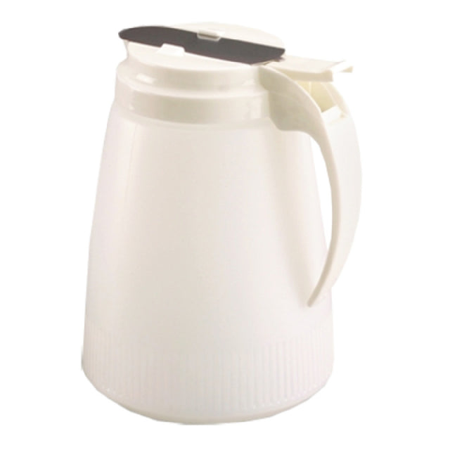 Vollrath 4748-06 Dripcut® Syrup Server 48 Oz. White Polyethylene Jar With Graduated Markings