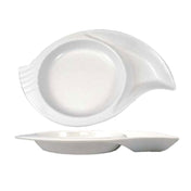 International Tableware SN-16-EW Snail Plate 10-1/2" Dia. 2-compartment